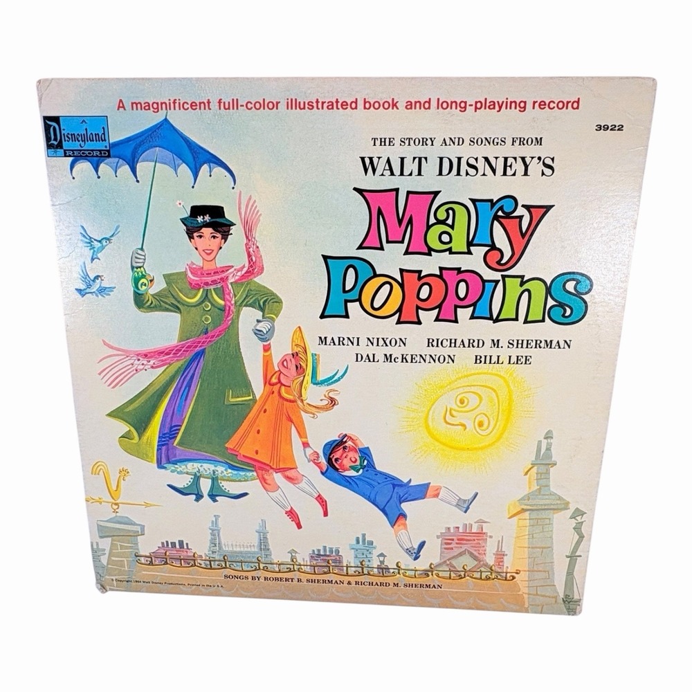 Mary Poppins Story and Songs Vinyl LP 1964 Disney Original USA Press